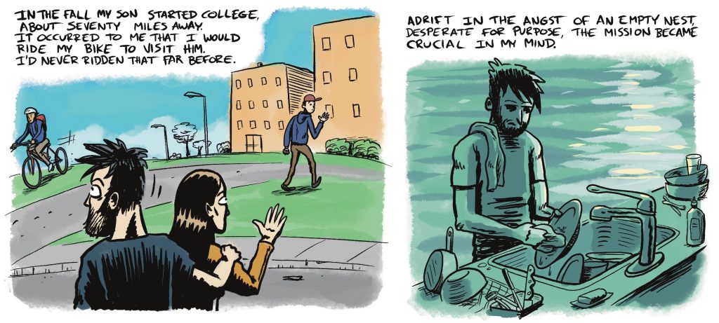 excerpt from my bike ride comic