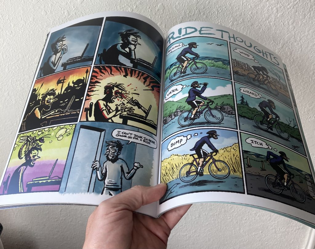 2 page spread from Calling In Sick mag